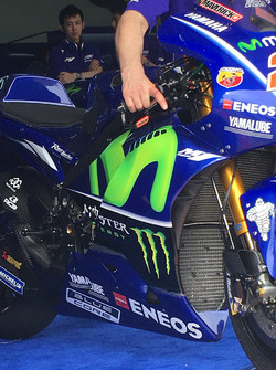 Bike detail of Maverick Viñales, Yamaha Factory Racing