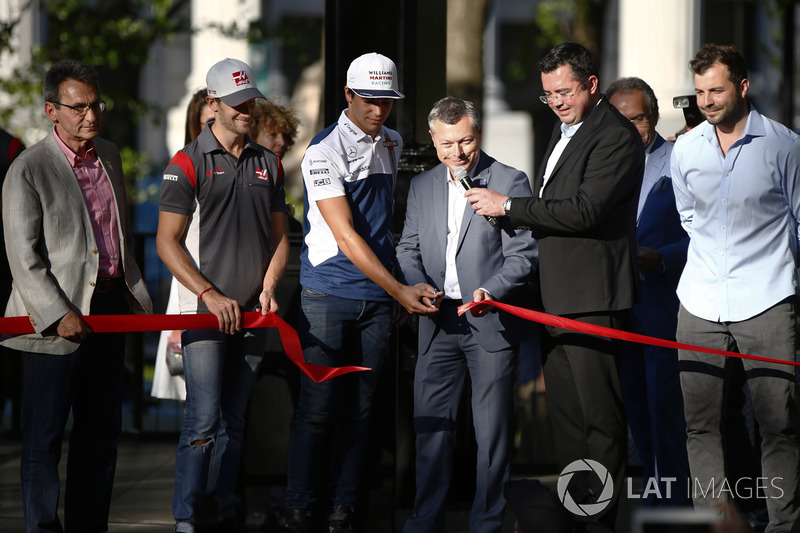 Romain Grosjean, Haas F1 Team, Lance Stroll, Williams, Eric Boullier