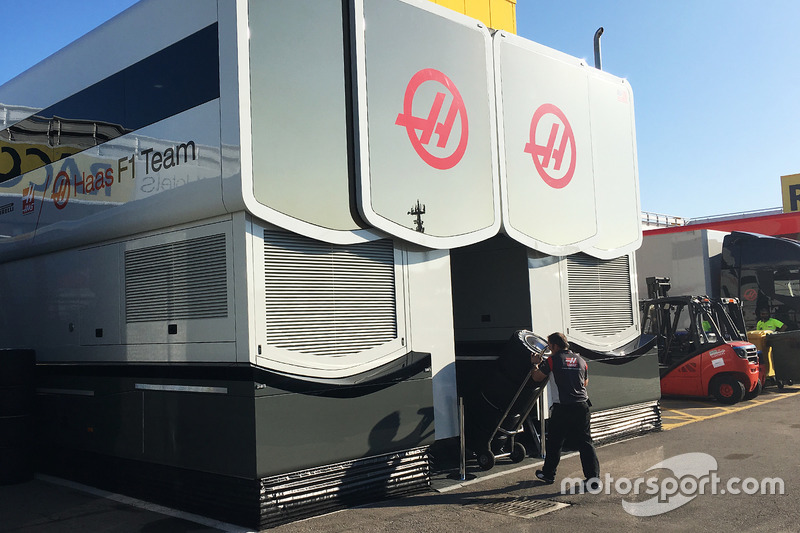 Haas F1 Team hospitality area