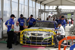 Ty Dillon, Germain Racing Chevrolet at the technical inspection