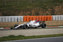Lance Stroll, Williams FW40 spins