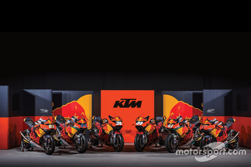 All KTM bikes at the MotoGP series