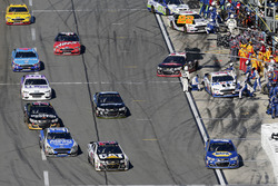 Pit stop action