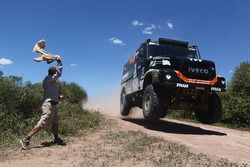 #502 Team De Rooy Iveco: Federico Villagra, Adrian Yacopini, Ricardo Torlaschi