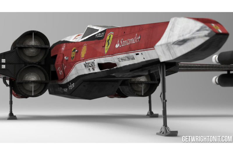 Star Wars X-Wing - Ferrari renk düzeni ile