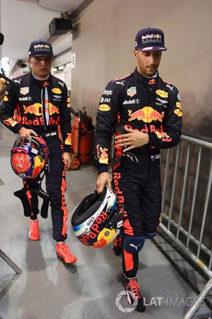 Max Verstappen, Red Bull Racing et Daniel Ricciardo, Red Bull Racing