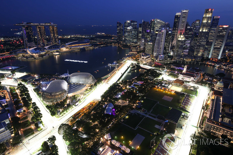 Aerial view from the 66th floor of the Swissotel