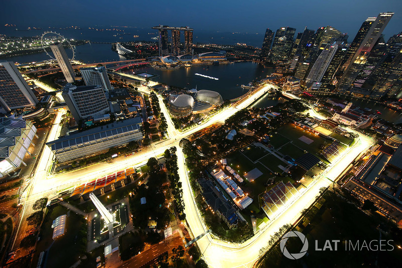 Aerial view from the 66th floor of the Swissotel