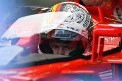 Sebastian Vettel, Ferrari SF70H, et le Bouclier