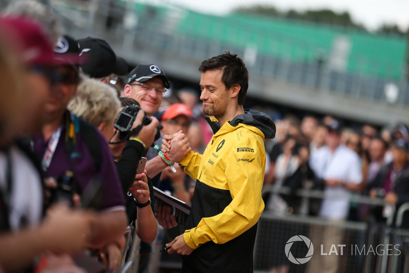 Jolyon Palmer, Renault Sport F1 Team meets the fans at the autograph session and signs autographs
