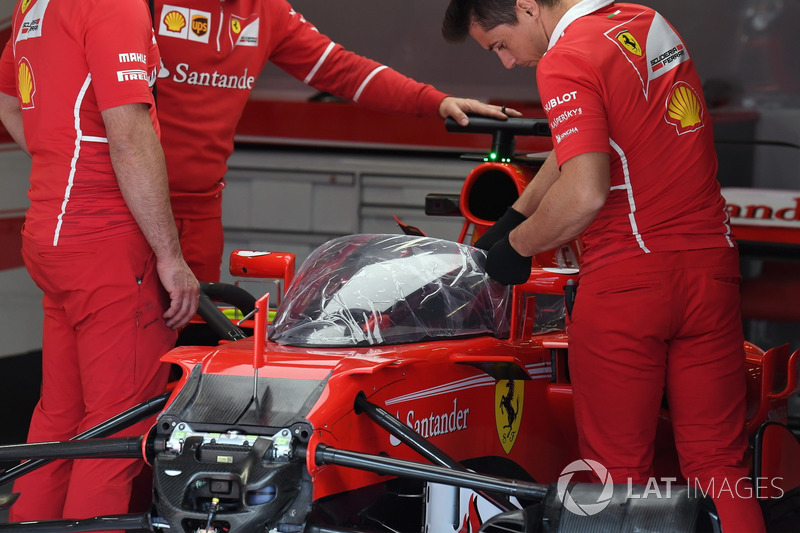 Ferrari SF70-H with cockpit shield