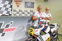 Marco Lucchinelli and Carmelo Ezpeleta, CEO of Dorna Sports