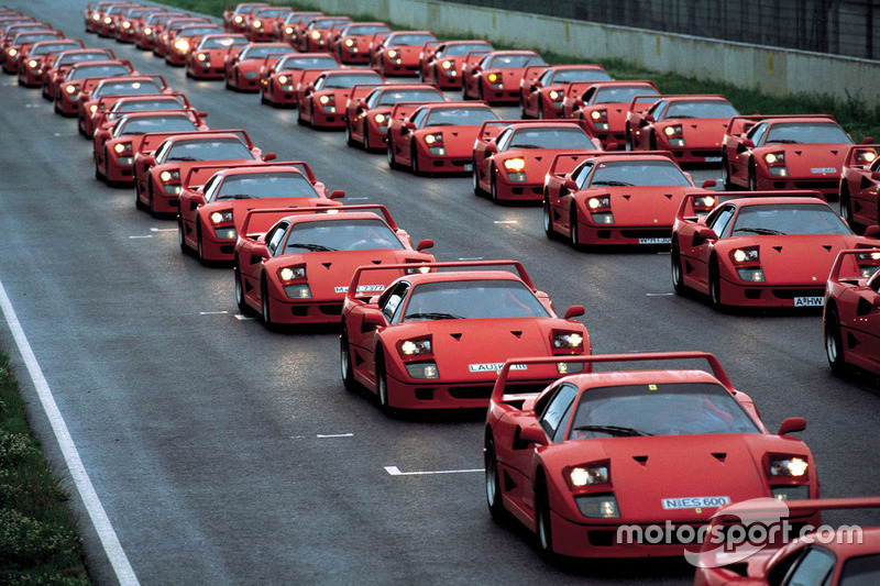 Ferrari F40 al raduno del Ferrari Club Germany nel 1992