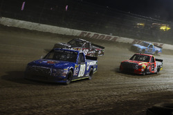 Justin Shipley, Roger's Ford F150, Noah Gragson, Kyle Busch Motorsports Toyota, and Cody Coughlin, ThorSport Racing Toyota