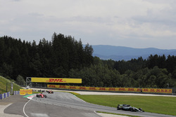 Valtteri Bottas, Mercedes AMG F1 W08, Sebastian Vettel, Ferrari SF70H and Daniel Ricciardo, Red Bull