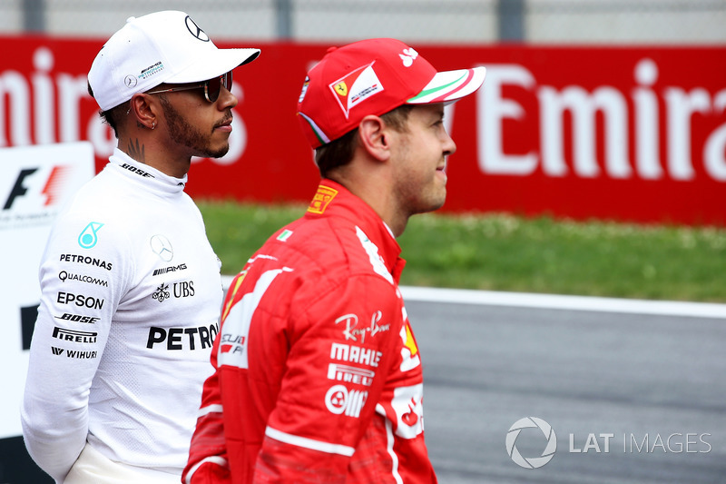 Lewis Hamilton, Mercedes AMG F1, Sebastian Vettel, Ferrari