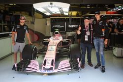 Sergio Perez, Sahara Force India and Esteban Ocon, Sahara Force India, guest