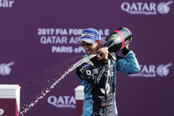 Podium: race winner Sébastien Buemi, Renault e.Dams