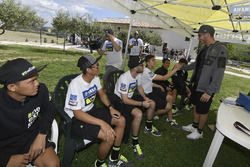 Valentino Rossi with the participants of the Yamaha VR46 Master Camp