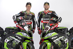 Jonathan Rea, Kawasaki Racing; Tom Sykes, Kawasaki Racing