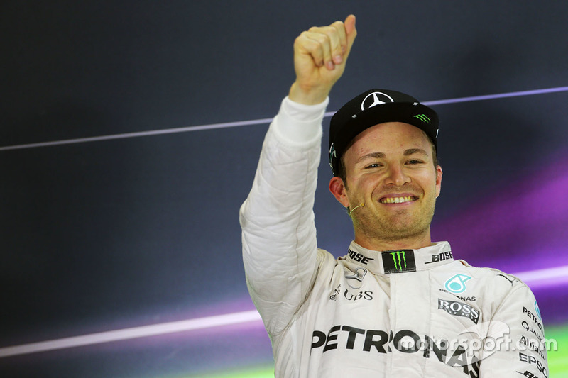 Nico Rosberg, Mercedes AMG F1 in the FIA Press Conference