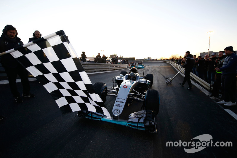 World Champion Nico Rosberg celebrates