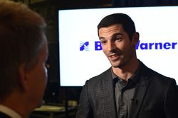 Alexander Rossi Borg Warner trophy unveiling