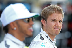 Nico Rosberg, Mercedes AMG F1 and Lewis Hamilton, Mercedes AMG F1