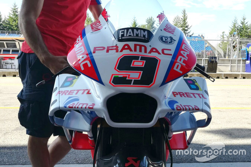 Danilo Petrucci, Pramac Racing grenaj detayıyla motosikleti