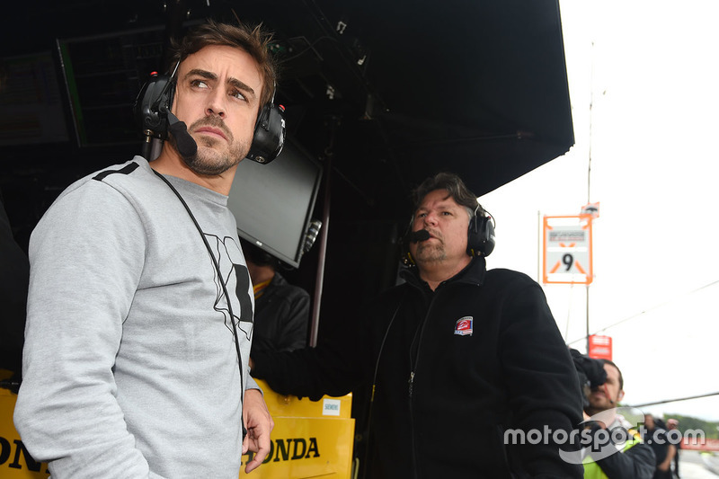 Fernando Alonso bersama Michael Andretti