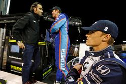 Dario Franchitti, Scott Dixon, Chip Ganassi Racing Honda en Max Chilton, Chip Ganassi Racing Honda
