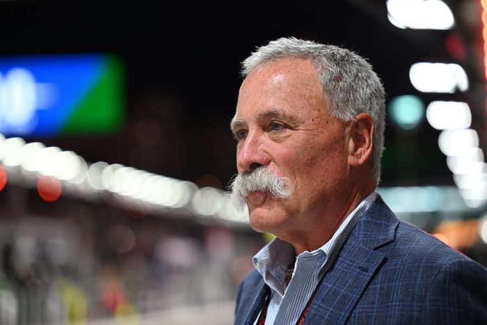 Chase Carey, de Liberty Media, antes del Gran Premio de F1 de Las Vegas