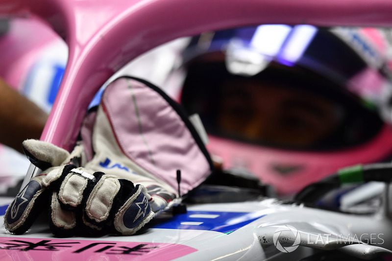 Los guantes Alpinestars de Sergio Perez, Force India VJM11