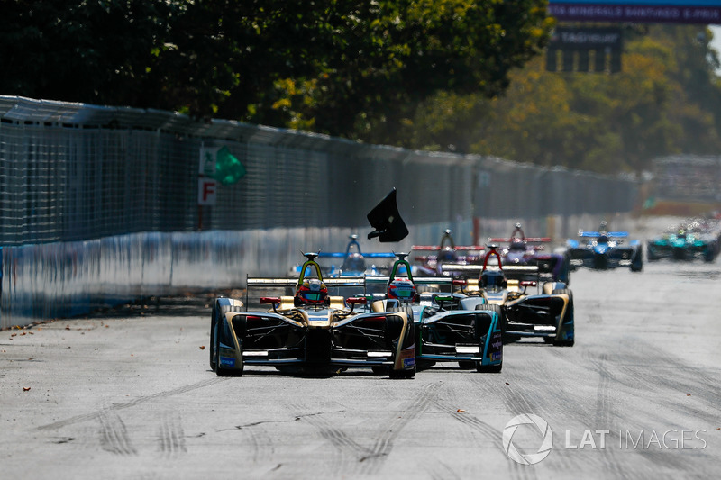 Jean-Eric Vergne, Techeetah, Nelson Piquet Jr., Jaguar Racing, Andre Lotterer, Techeetah