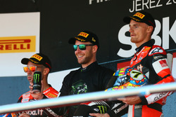 Podio: Marco Melandri, Ducati Team, Jonathan Rea, Kawasaki Racing, Marco Melandri, Ducati Team