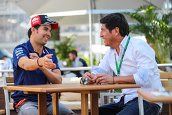 Sergio Perez, Sahara Force India with Ivan Zamorano, Football Player