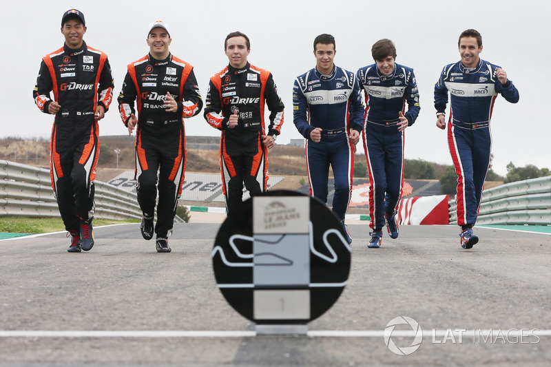 #22 G-Drive Racing, Oreca 07 - Gibson: Memo Rojas, Ryo Hirakawa, Leo Roussel, #32 United Autosports,