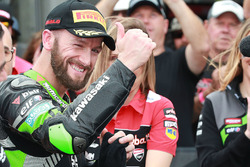 Second place Tom Sykes, Kawasaki Racing