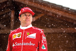 Kimi Raikkonen in the snow
