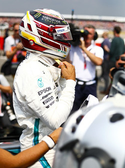 Lewis Hamilton, Mercedes AMG F1, sur la grille