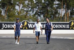 Lance Stroll, Williams Racing, walks the track