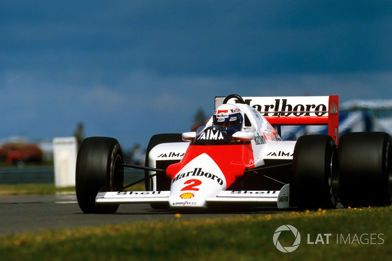 1985 : McLaren MP4/2B, à moteur TAG Porsche