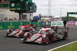 #1 Rebellion Racing Rebellion R-13: Andre Lotterer, Neel Jani, Bruno Senna #3 Rebellion Racing Rebellion R-13: Thomas Laurent, Mathias Beche, Gustavo Menezes