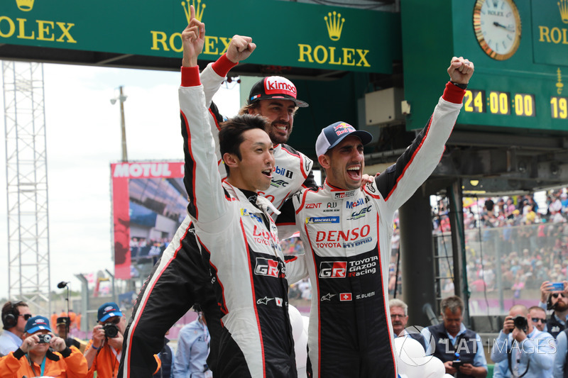 Winners #8 Toyota Gazoo Racing Toyota TS050: Sébastien Buemi, Kazuki Nakajima, Fernando Alonso