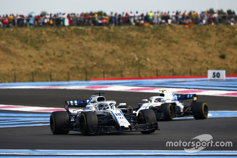 Lance Stroll, Williams FW41, Sergey Sirotkin, Williams FW41