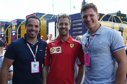 Sebastian Vettel, Ferrari and Thomas Dressen, Downhill Skier