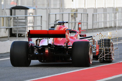 Sebastian Vettel, Ferrari SF71H, con sensori aerodinamici