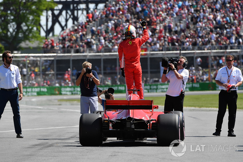 Обладатель поула Себастьян Феттель, Ferrari SF71H