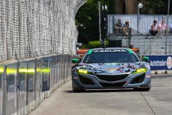 #86 Michael Shank Racing con Curb-Agajanian Acura NSX, GTD: Katherine Legge, Mario Farnbacher