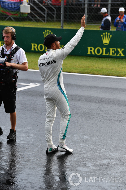 Lewis Hamilton, Mercedes-AMG F1 celebrates in parc ferme